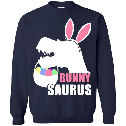 Bunnysaurus Easter Dinosaur Lover Shirt Navy