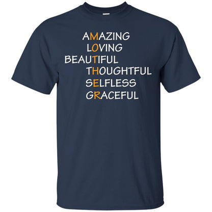 Amazing Loving Beautiful Thoughtful Selfless Graceful Mother Navy