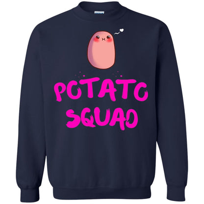 Cute Potato Squad T-shirt I Love Potato Navy