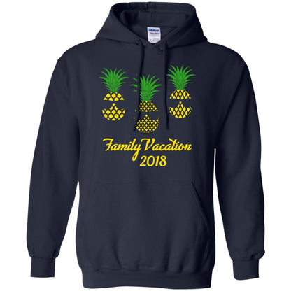 Family Vacation 2018 Shirt Hawaii Pineapple Sunglasses Navy