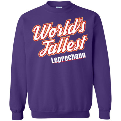 St. Patrick's Day T-shirt World's Tallest Leprechaun Purple