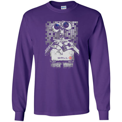 Film T-shirt Wall-e Tile Portrait Graphic Purple