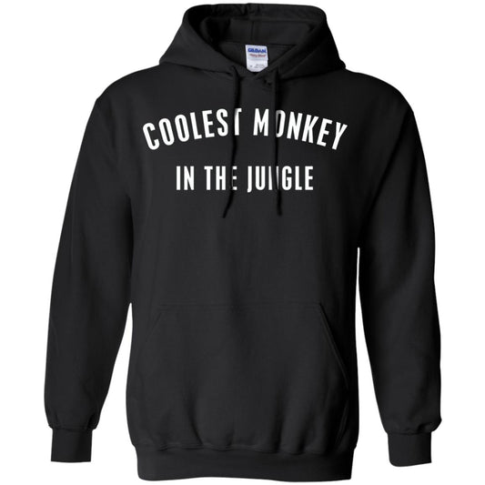 Monkey T-shirt Coolest Monkey In The Jungle Black