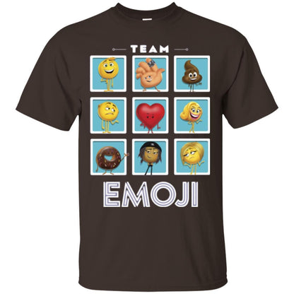 Film T-shirt Emoji Panels Graphic T-shirt Dark Chocolate