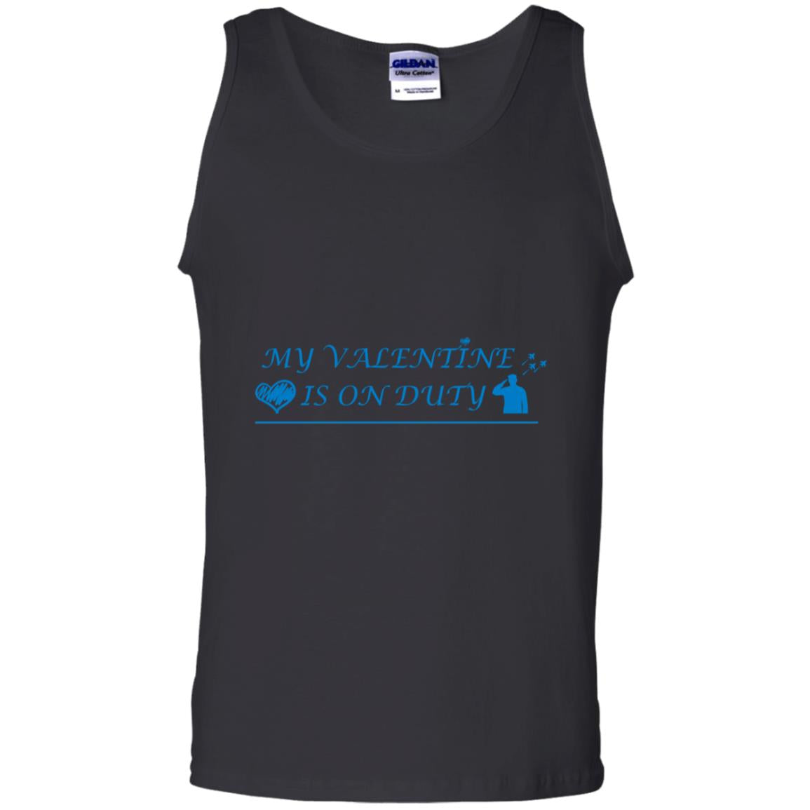 My Valentine Is On Duty Military's Girlfriend Shirt Black
