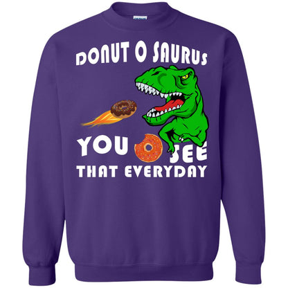 Donut O Saurus You O See That Everyday Donut Saurus Shirt Purple