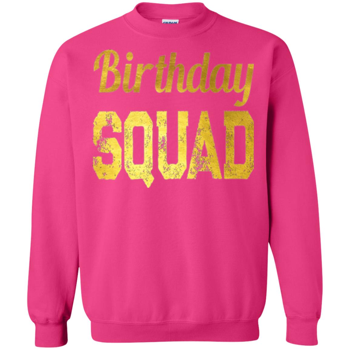 Birthday Squad Gold T-shirt Heliconia