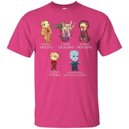 Know Something Game Of Thrones Fan T-shirt Heliconia