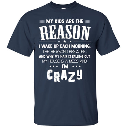 My Kids Are The Reason I Wake Up Each Morning Shirt Navy