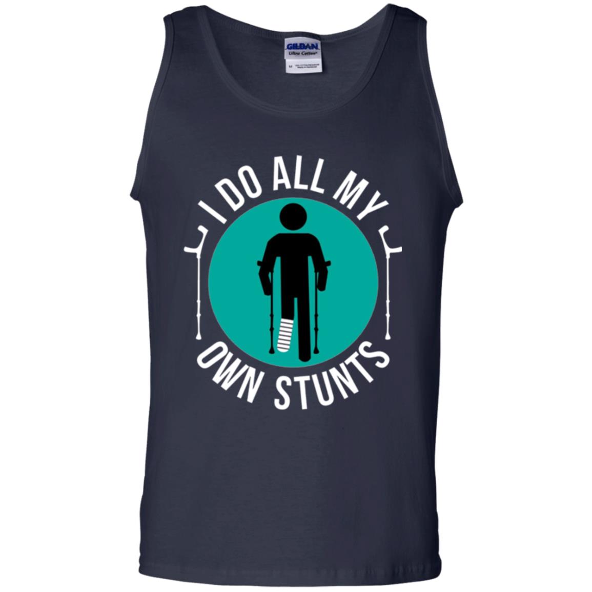 Broken Leg T-shirt I Do All My Own Stunts T-shirt Navy