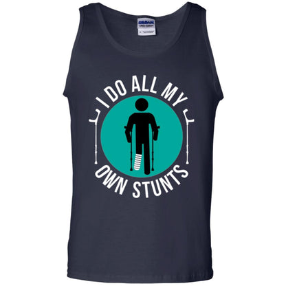 Broken Leg T-shirt I Do All My Own Stunts T-shirt Navy