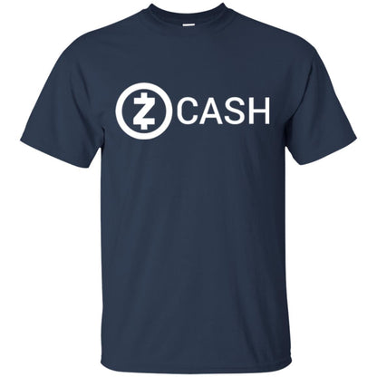 Cryptocurrency Zec Logo T-shirt Zcash Navy