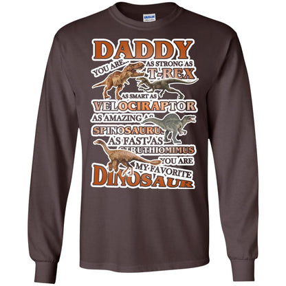 Daddy You Are My Favorite Dinosaur Shirt For Kids Dark Chocolate