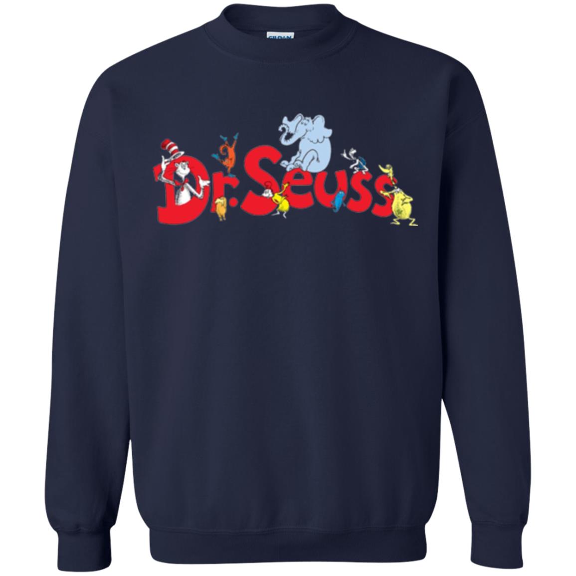 Dr. Seuss Family National Wear Red Day T-shirt Navy