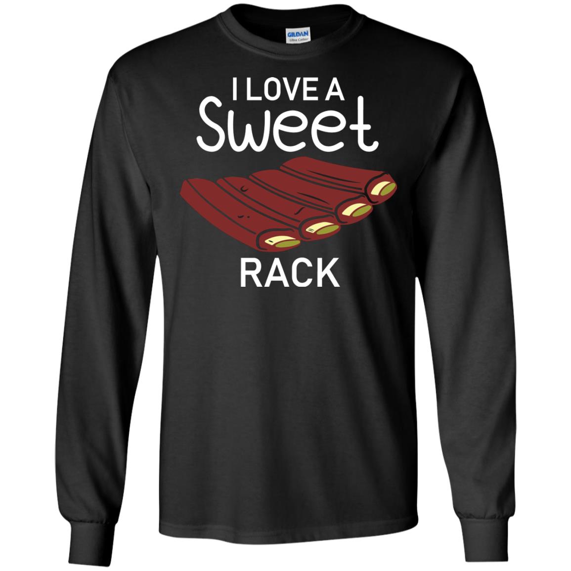 I Love A Sweet Rack Bbq Grill Summer Shirt Black