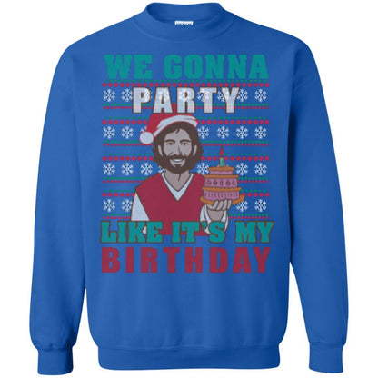 Brithday T-shirt We Gonna Party Like It's My Birthday Royal