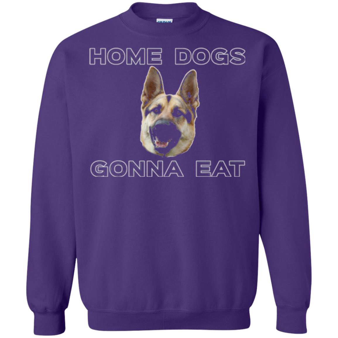 Dog Lover T-shirt Home Dogs Gonna Eat T-shirt Purple