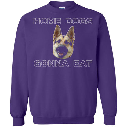 Dog Lover T-shirt Home Dogs Gonna Eat T-shirt Purple