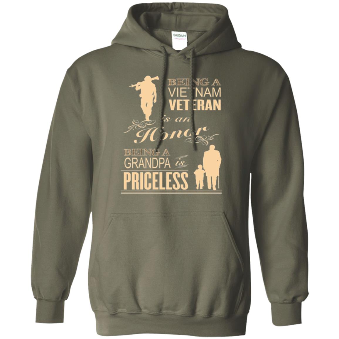 Veteran T-shirt Being A Vietnam Veteran Is An Honor Military Green