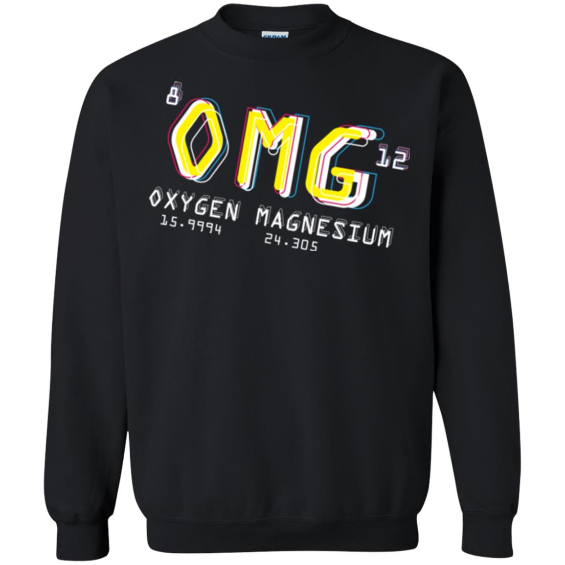 Funny Science Class T-shirt Omg Oxygen Magnesium Black