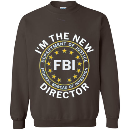 I Am The New Fbi Director With Emblem T-shirt Dark Chocolate