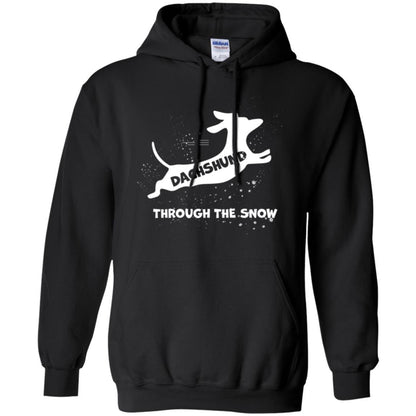 Dachshund Through The Snow T-shirt Black
