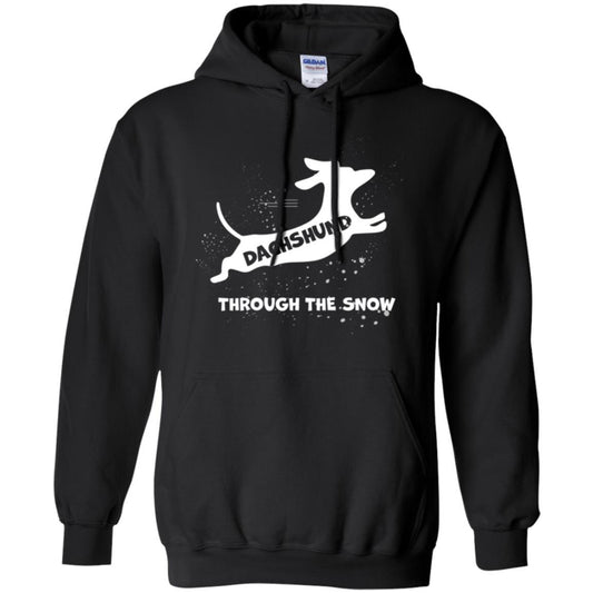 Dachshund Through The Snow T-shirt Black