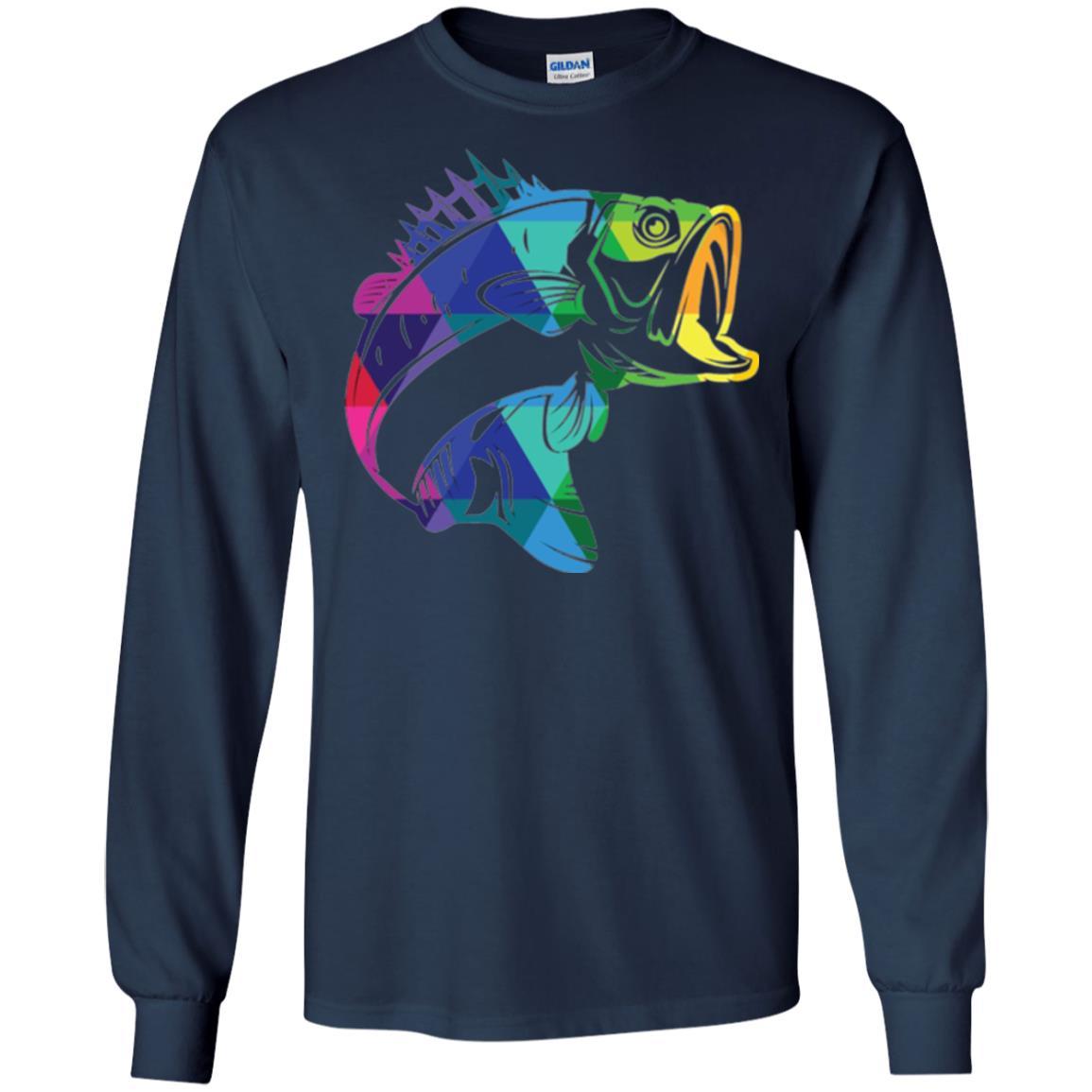 Fisherman T-shirt Fish For Bass Navy