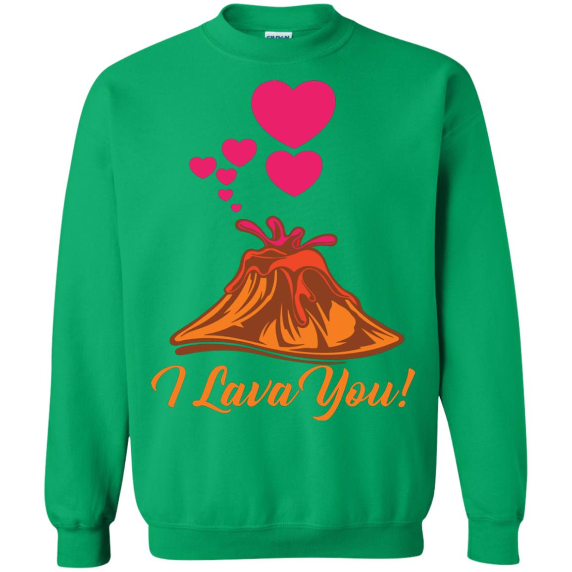 Valentines Day T-shirt I Lava You Irish Green