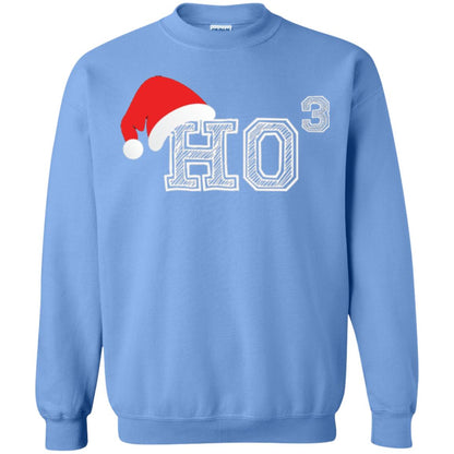 Christmas T Shirt Ho Ho Ho X 3 Third Power Carolina Blue