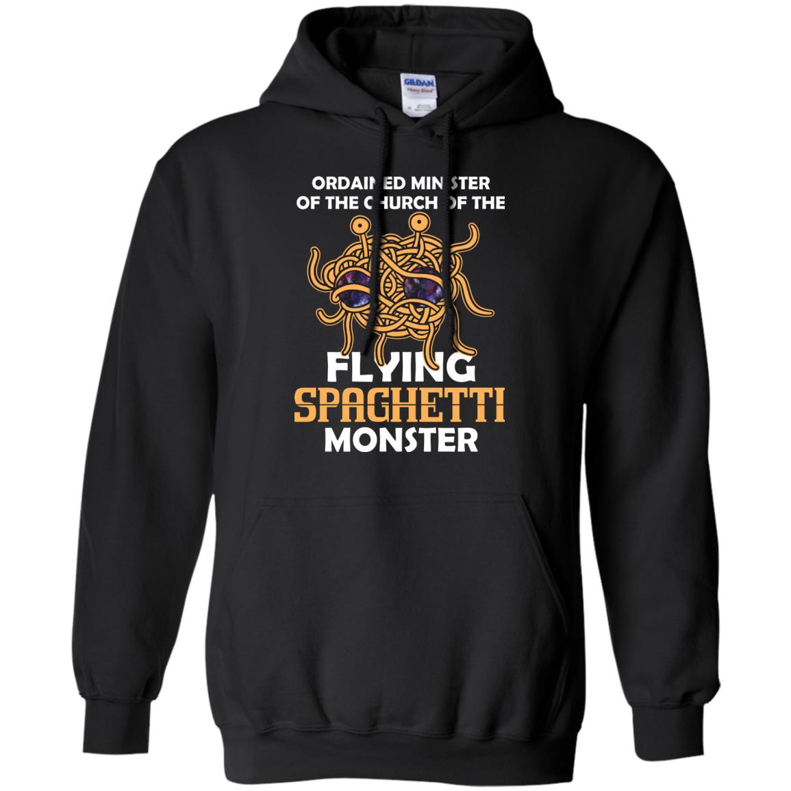 Ordained Minister Of The Church Of The Flying Spaghetti Monster Pastafarian T-shirt Black