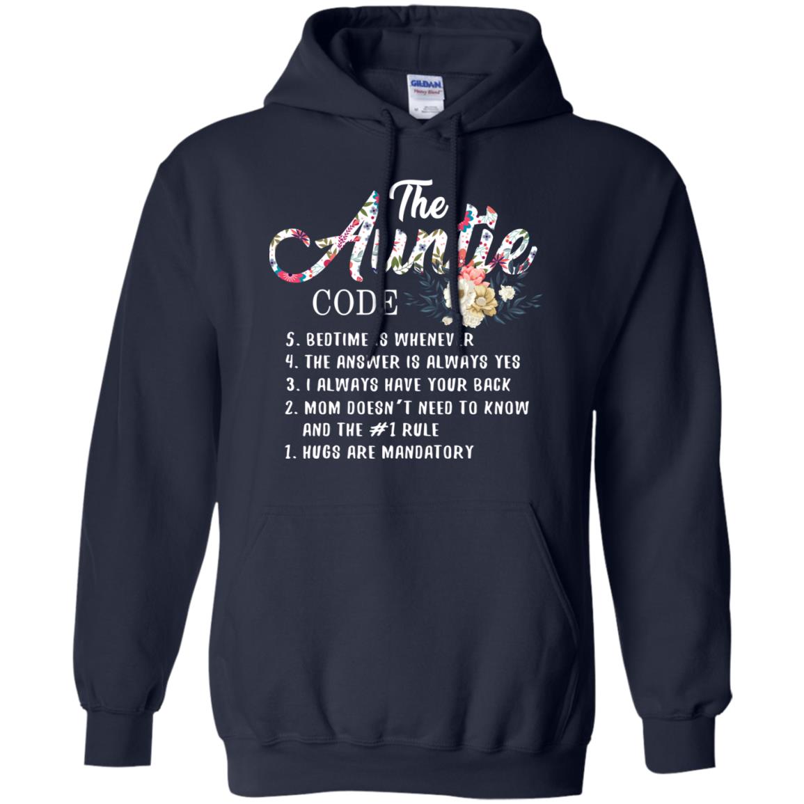 The Auntie Code Shirt For Womens Navy