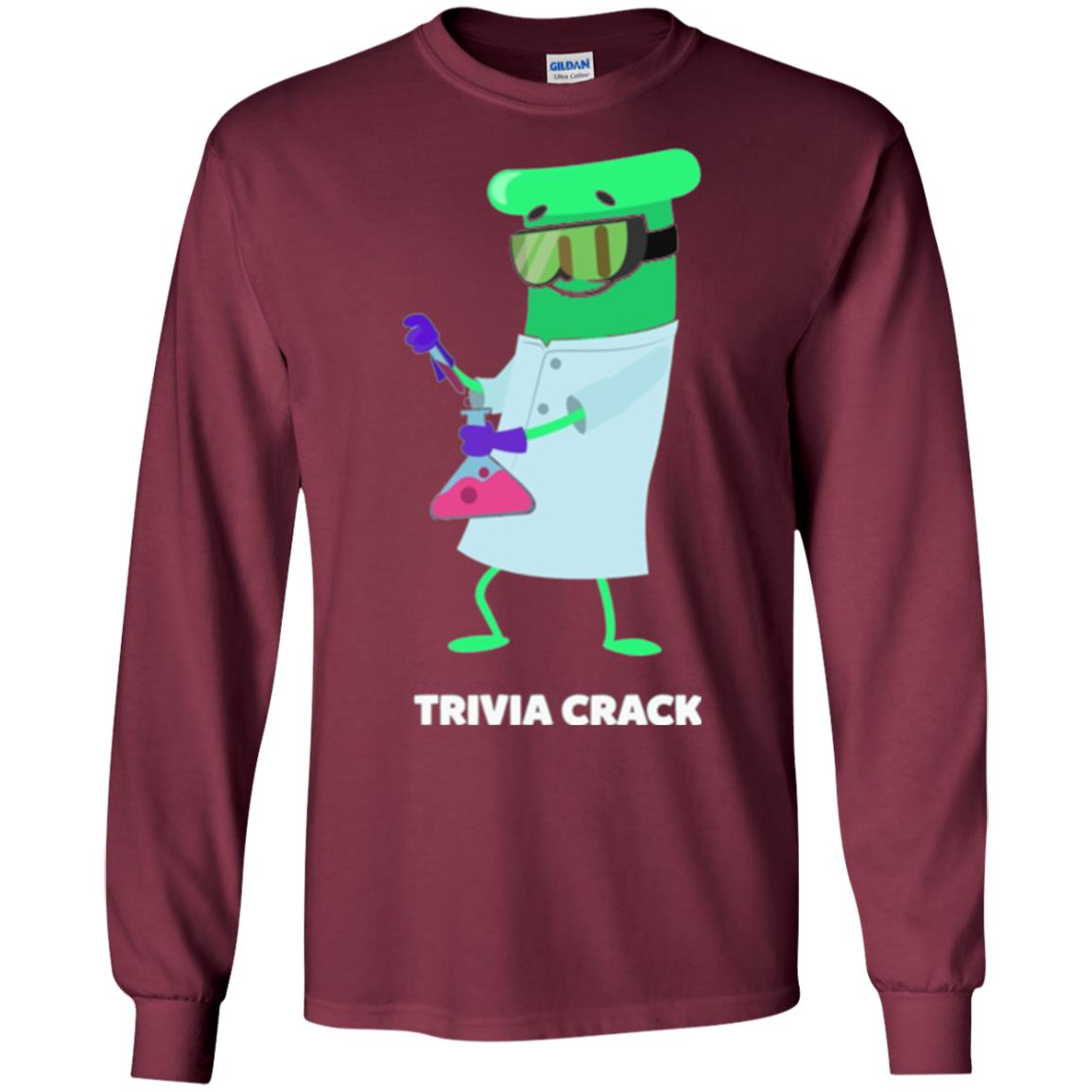 Cute Trivia Crack Scientist Al T-shirt Maroon