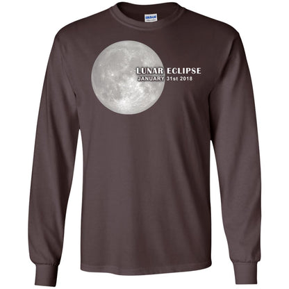 Eclipse January 31st 2018 Total Lunar Eclipse Shirts Dark Chocolate