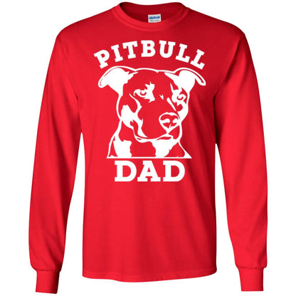 Pit Bull Dad T-shirt Pitbull Lovers Red