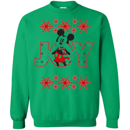 Christmas T-shirt Disney Mickey Mouse Joy Irish Green