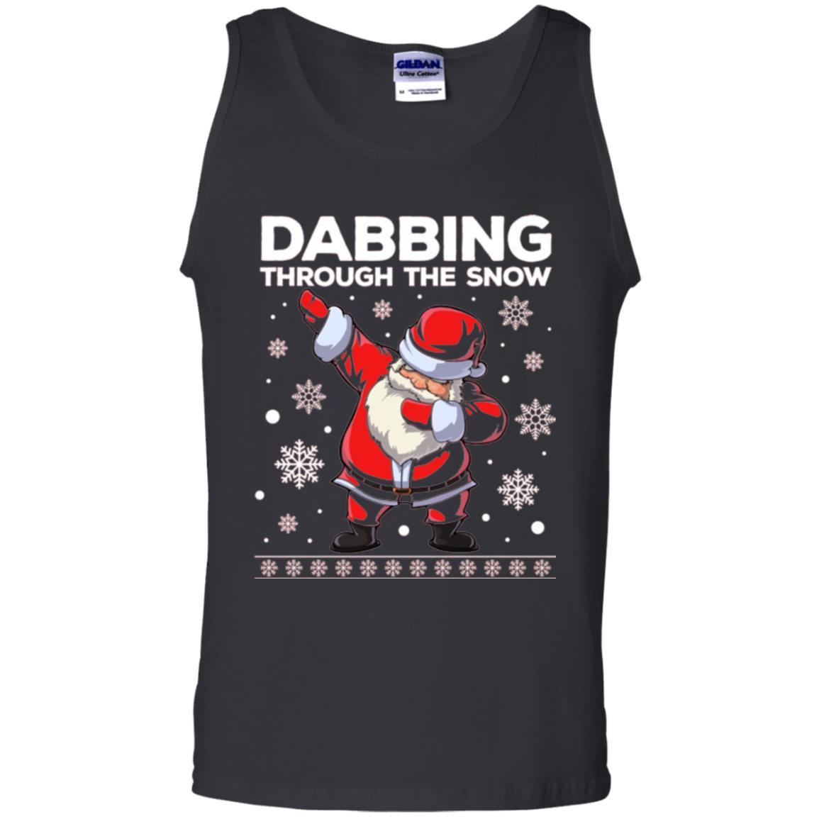 Christmas T-shirt Dabbing Through The Snow T-shirt Black