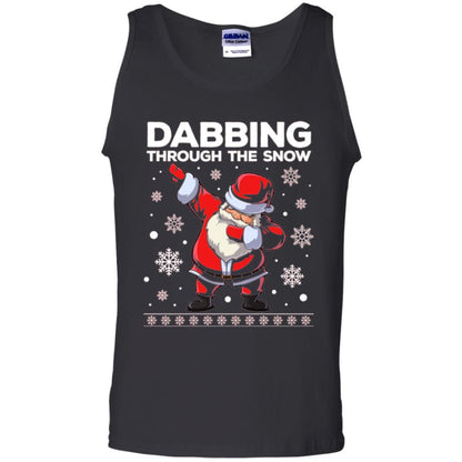 Christmas T-shirt Dabbing Through The Snow T-shirt Black