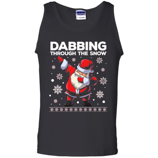 Christmas T-shirt Dabbing Through The Snow T-shirt Black