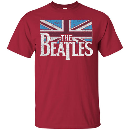 The Beatles British Flag Red Shirt Cardinal