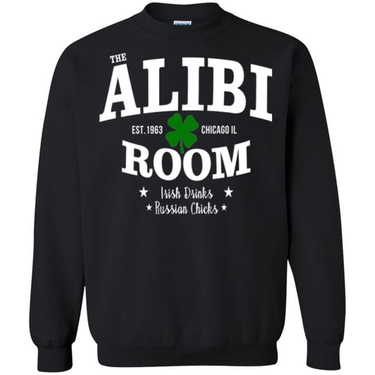 Wine Lovers T-shirt The Alibi Room Est.1963 Chicagoil Irish Drinks Russian Chick Black