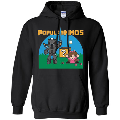 Gaming T-shirt Popularmmos Black