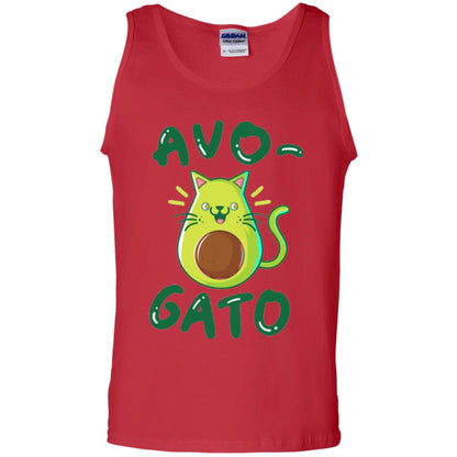 Cat Lovers T-shirt Avocado Avogato Red