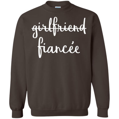Fiance Engagement Party T-shirt Girlfriend Fiancee Dark Chocolate