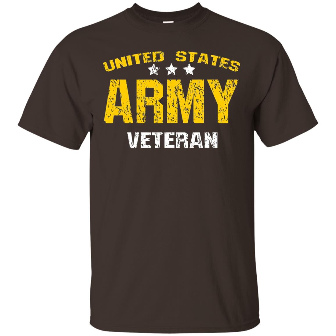 United States Army Veteran Shirt Dark Chocolate