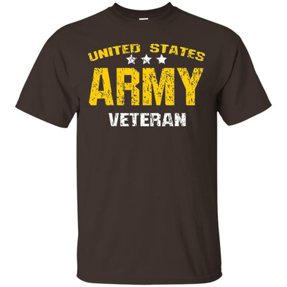 United States Army Veteran Shirt Dark Chocolate