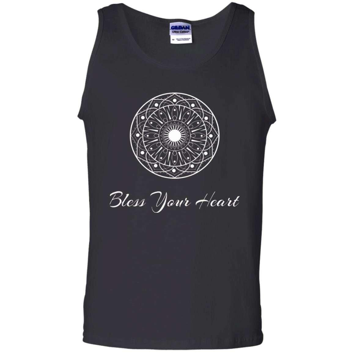 Bless Your Heart Mandala T-shirt Black