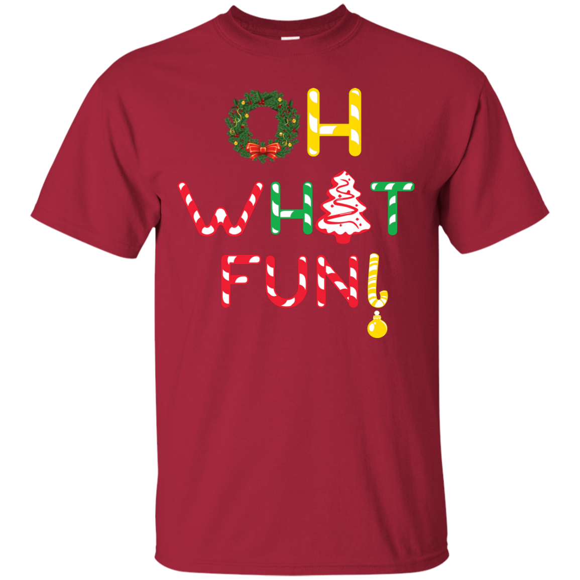 Christmas T-shirt Oh What Fun Cardinal