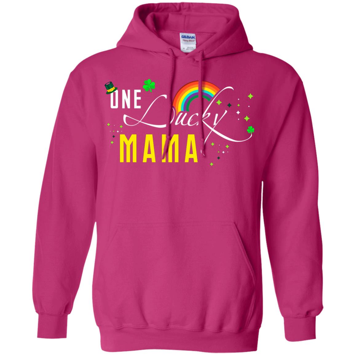 One Lucky Mama St. Patrick_s Day T-shirt Heliconia