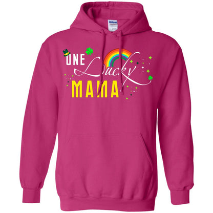 One Lucky Mama St. Patrick_s Day T-shirt Heliconia